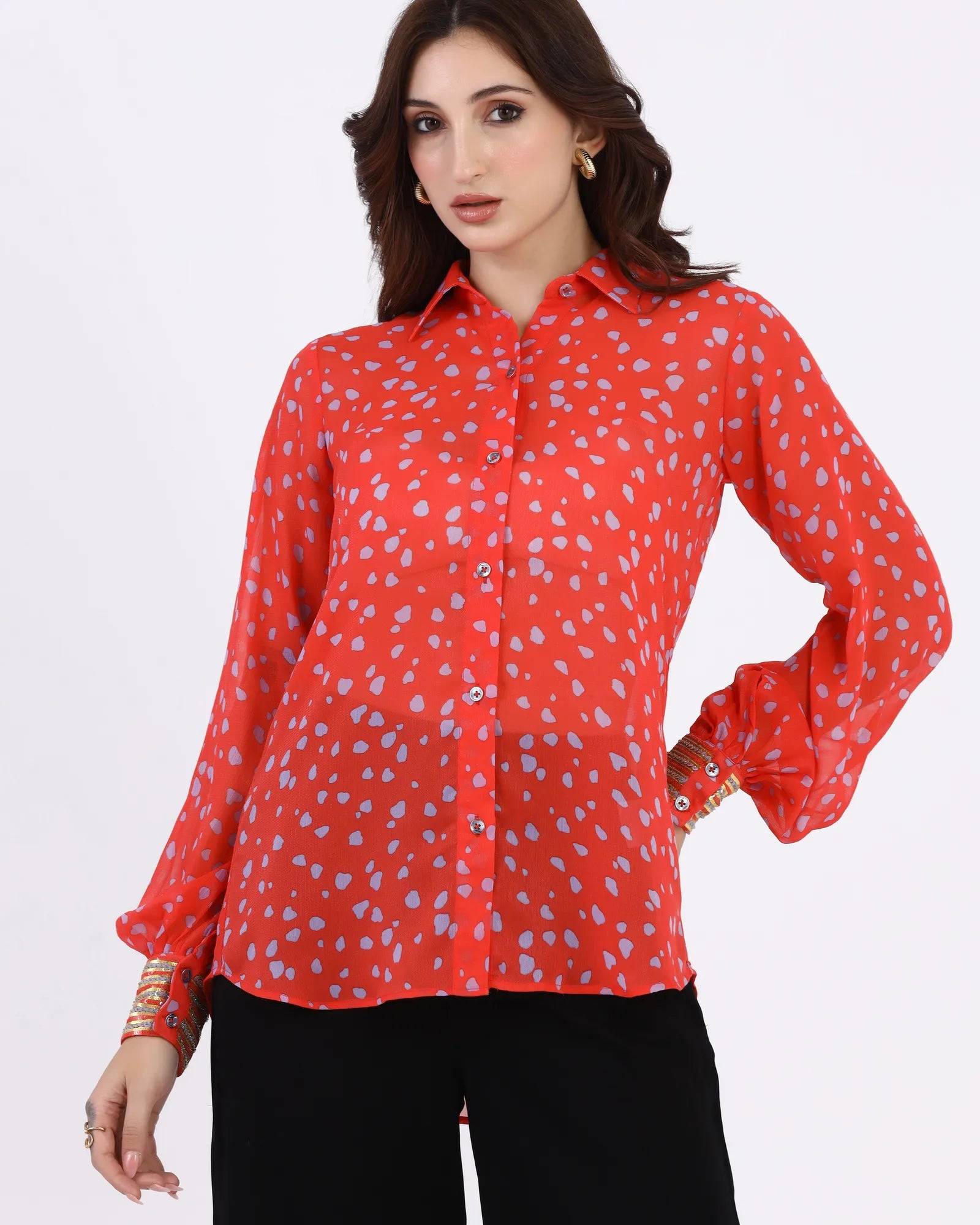 Scarlet Dusk Printed Shirt