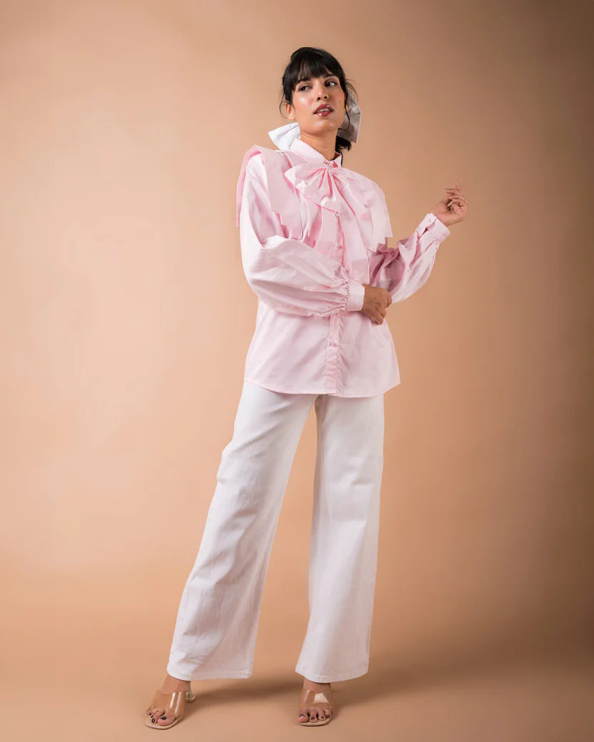 The Pink Bow Flap Shirt