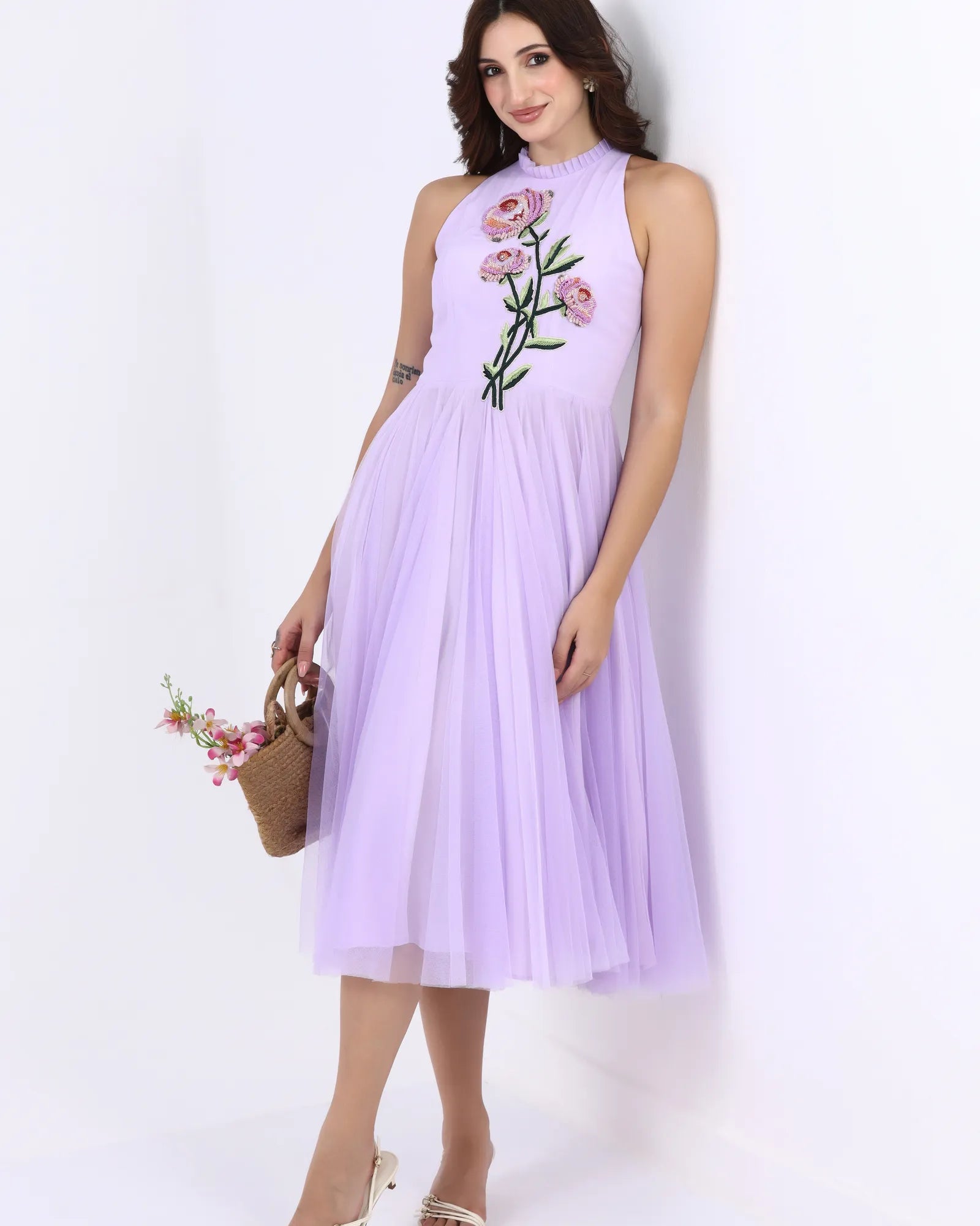 Lavender Petal Tulle Dres
