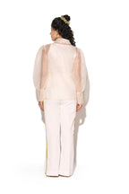 Pink Laser Cut Leaf Co-Ord Set - Sila Atelier