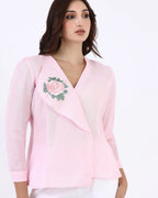 Blush Rose Wrap Top