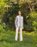 Passionflower Printed Crepe Silk shirt