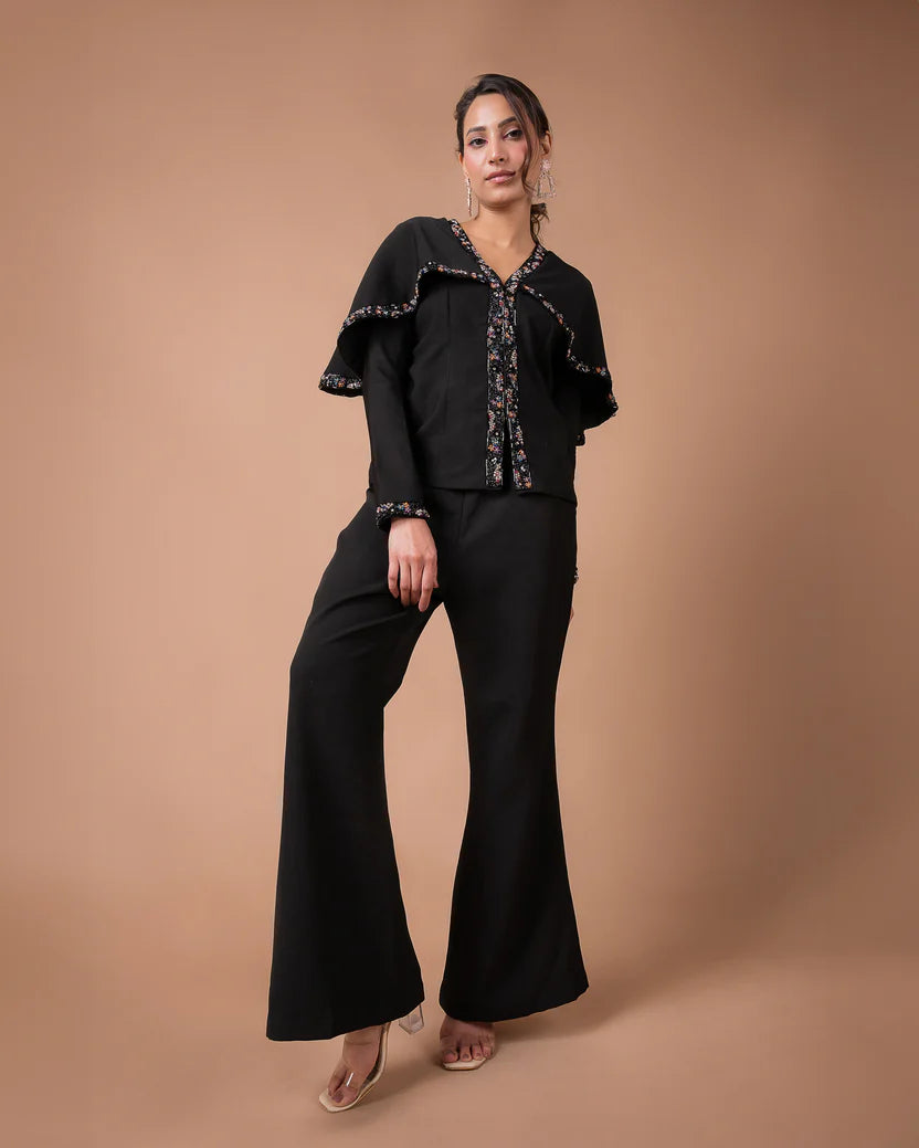 The Black Cape Co-ord Set - BeyondStiches