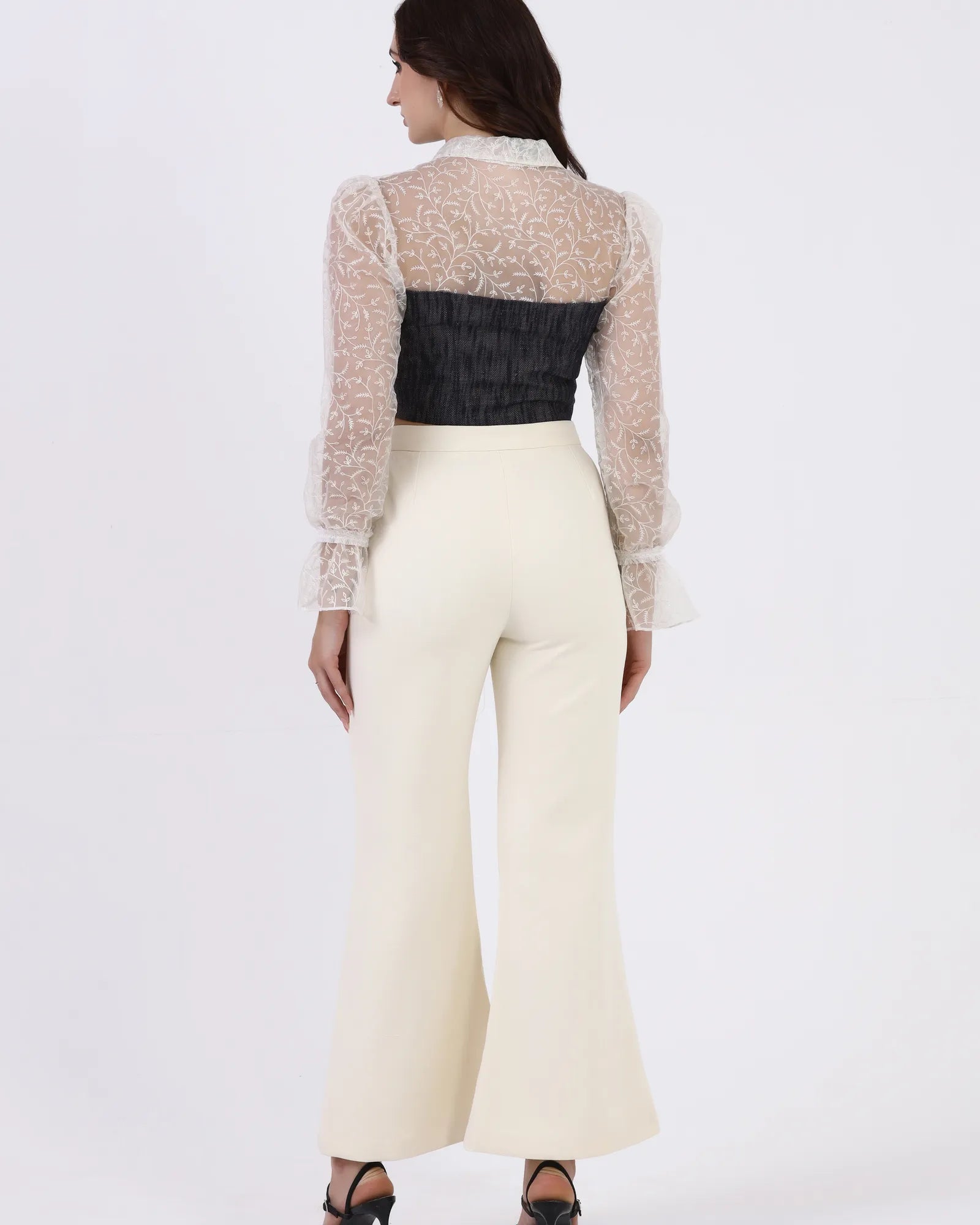 Noir Lace Corset Top