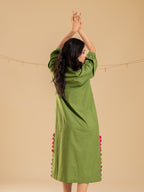 Cosmic Dance Cotton Slit Dress