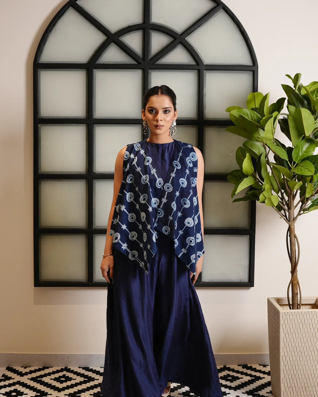 Neel Shibori Jumpsuit Set