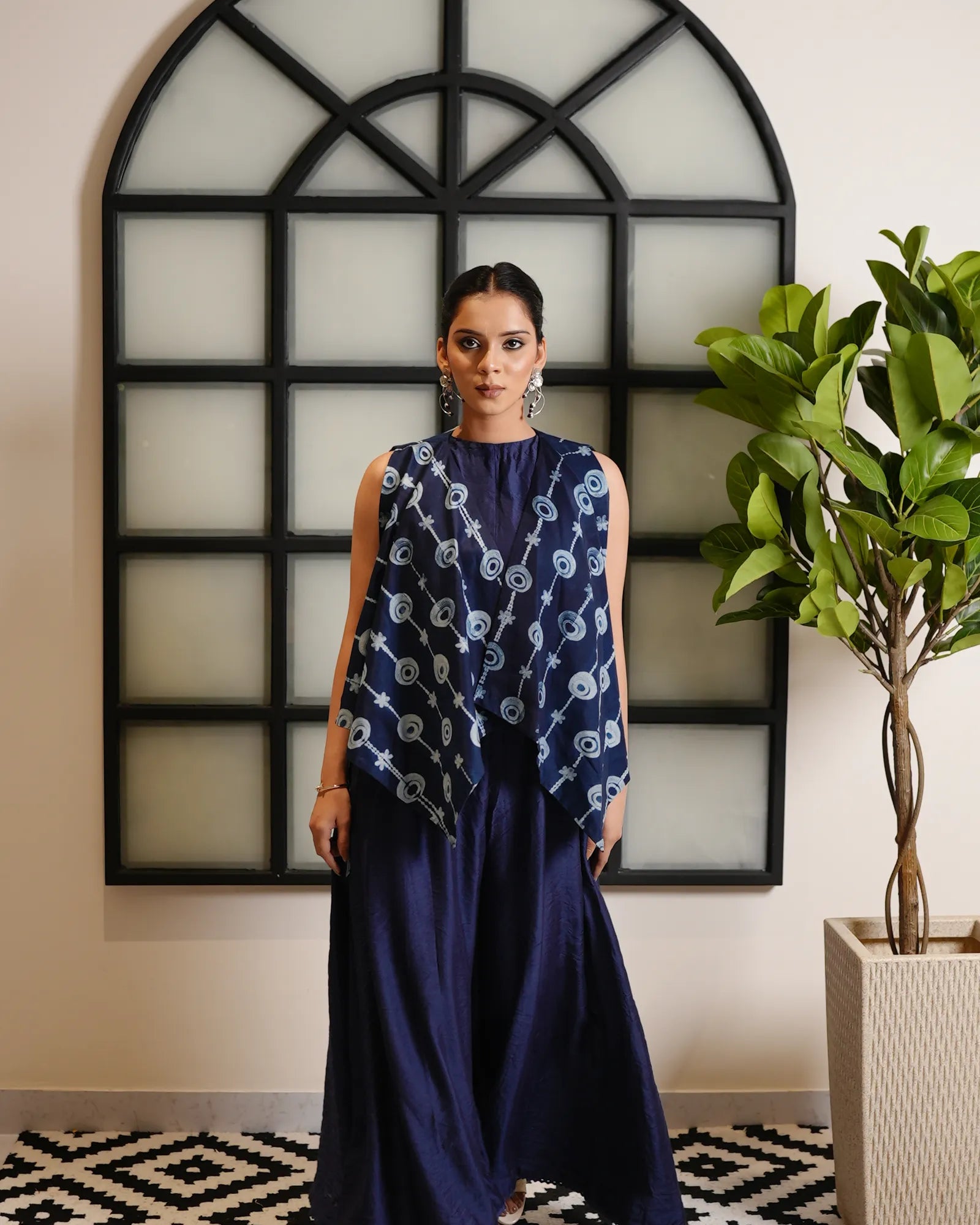 Neel Shibori Jumpsuit Set
