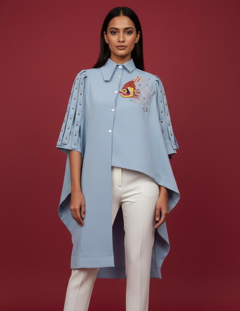 Blue Marine Matrix Tunic Shirt