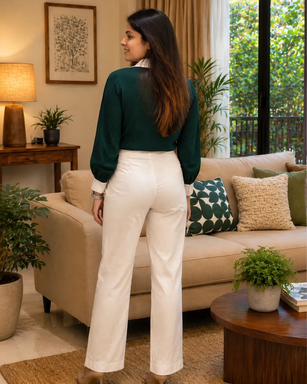 Green Embrald Shirt - Shweta Chugh