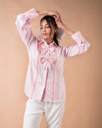 The Pink Bow Braided Shirt - BeyondStiches