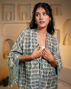 Verdant Leher Shibori Tassel Layer - House of Papayo