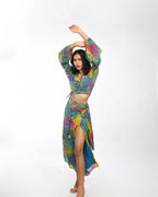 Colour Splash  Skirt Top Co-Ord Set
