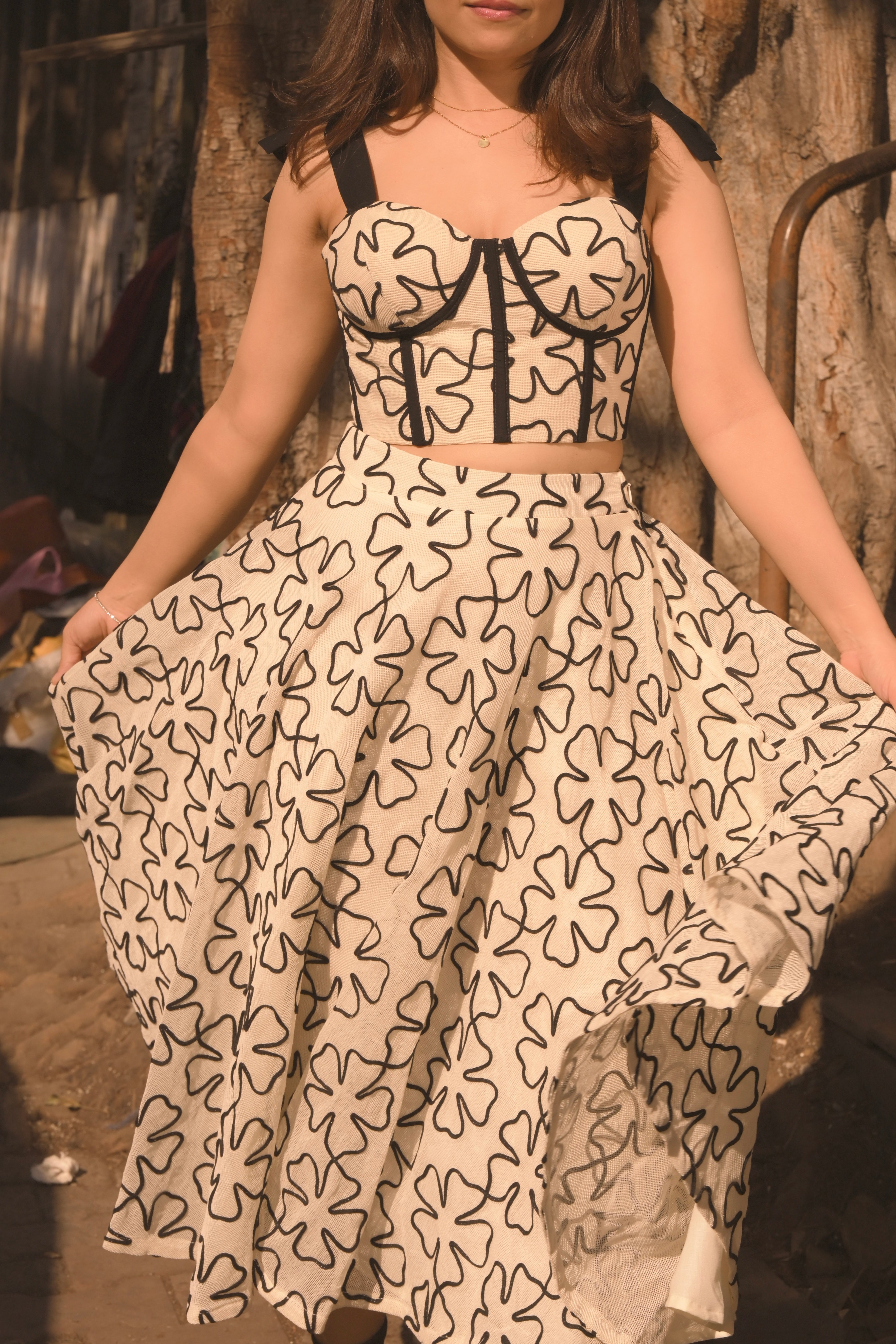 Wildflower Long Skirt - Divya Chawla