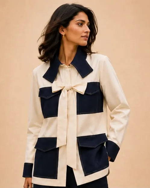 Contrast Panel Shrt - Shweta Chugh