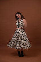 Black Cross Long Skirt