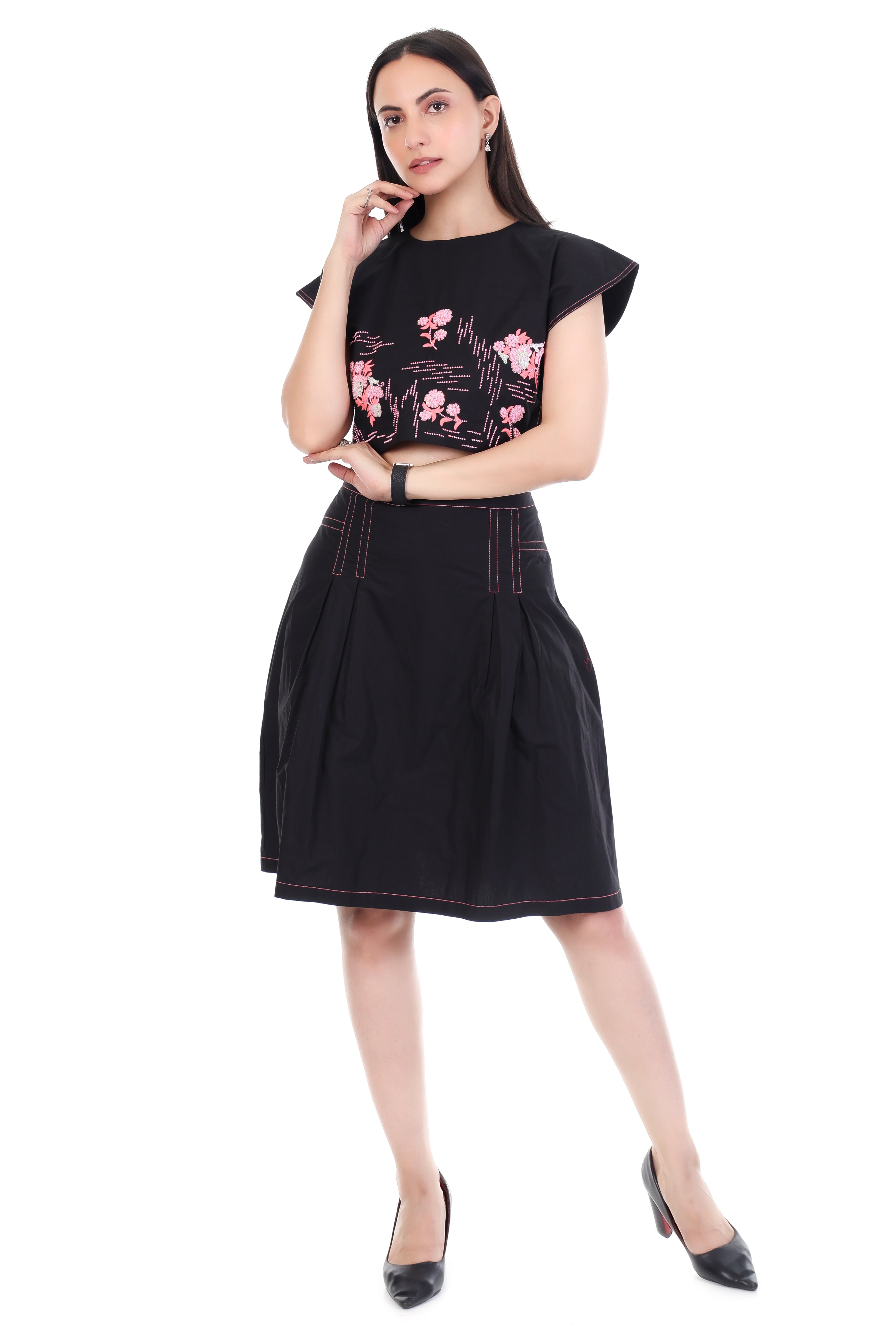 Midnight Cotton Black Dress