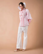 The Pink Bow Braided Shirt