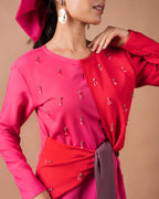 The Color-blocked Midi Dress
