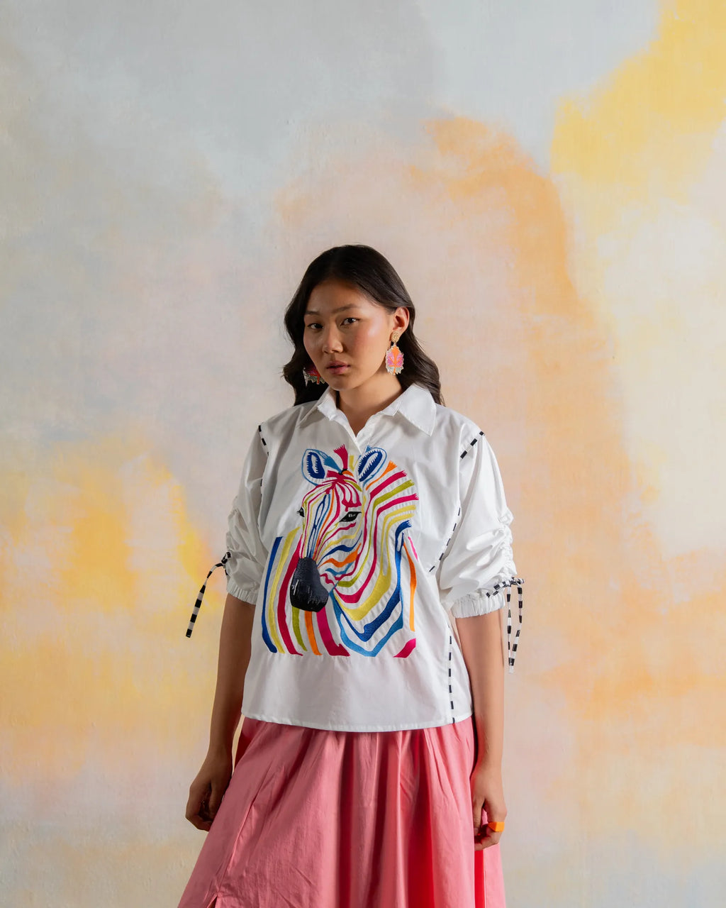 Technicolor Zebra Shirt