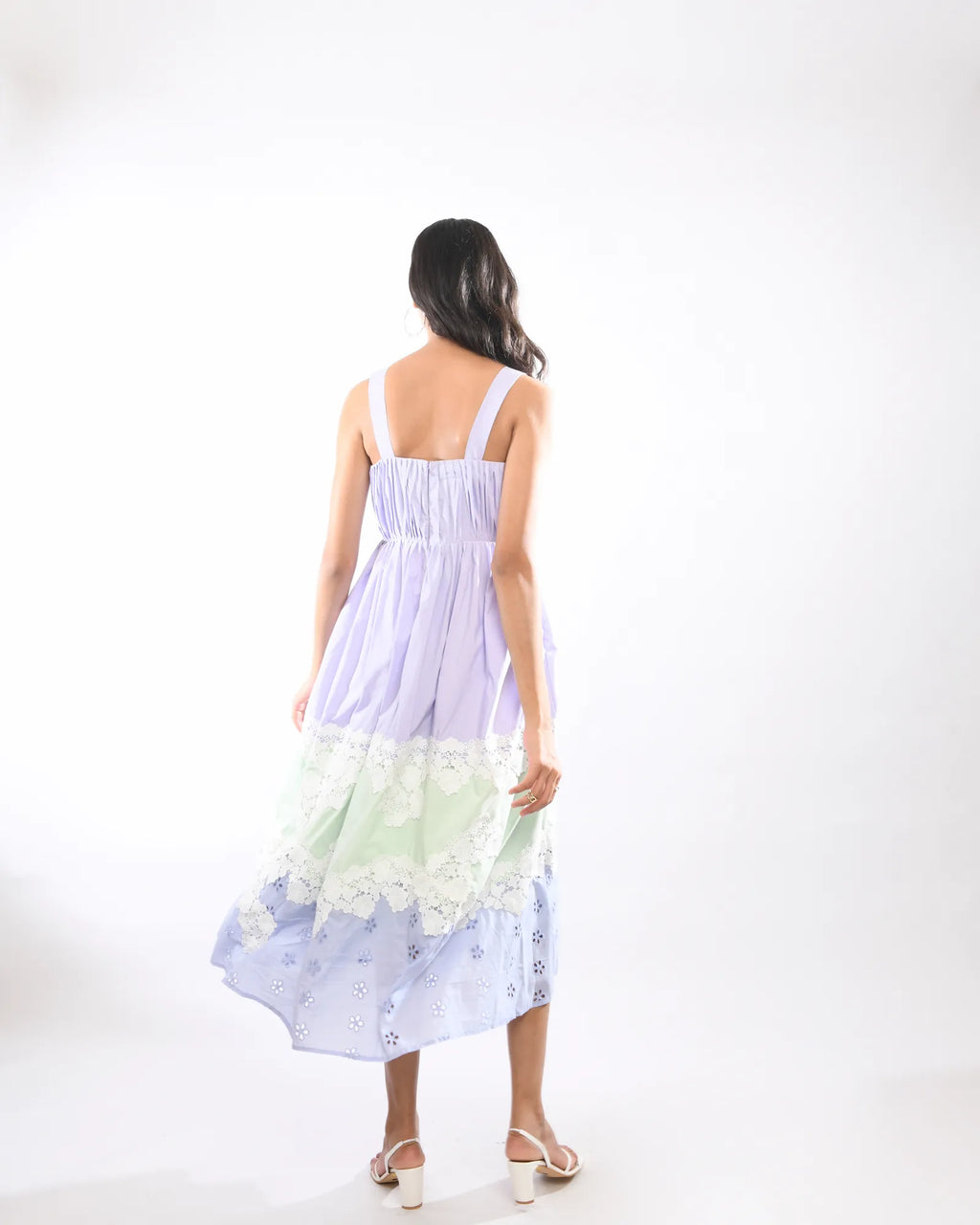 Lilac  Romance  Midi Dress - Itara
