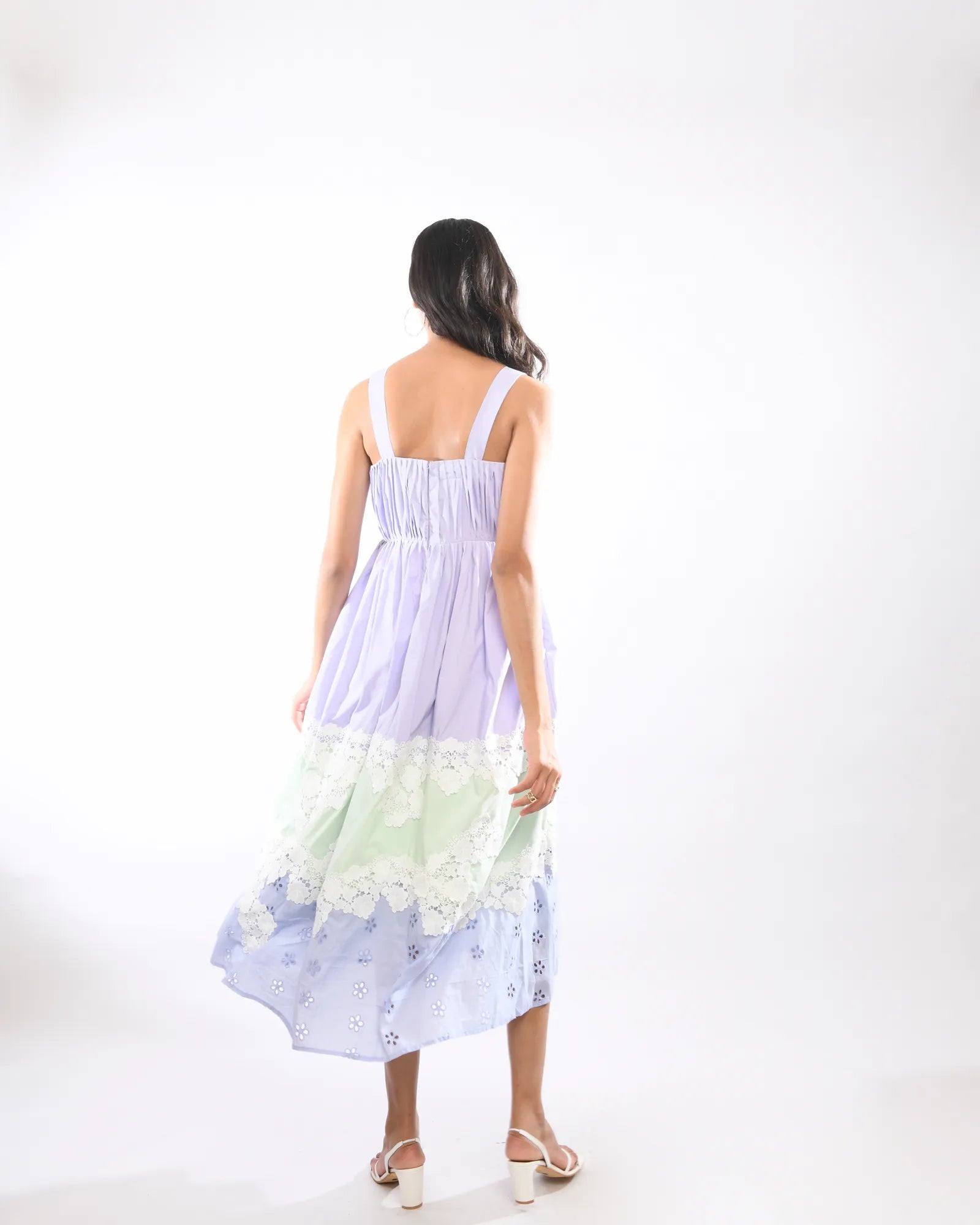 Lilac  Romance  Midi Dress - Itara