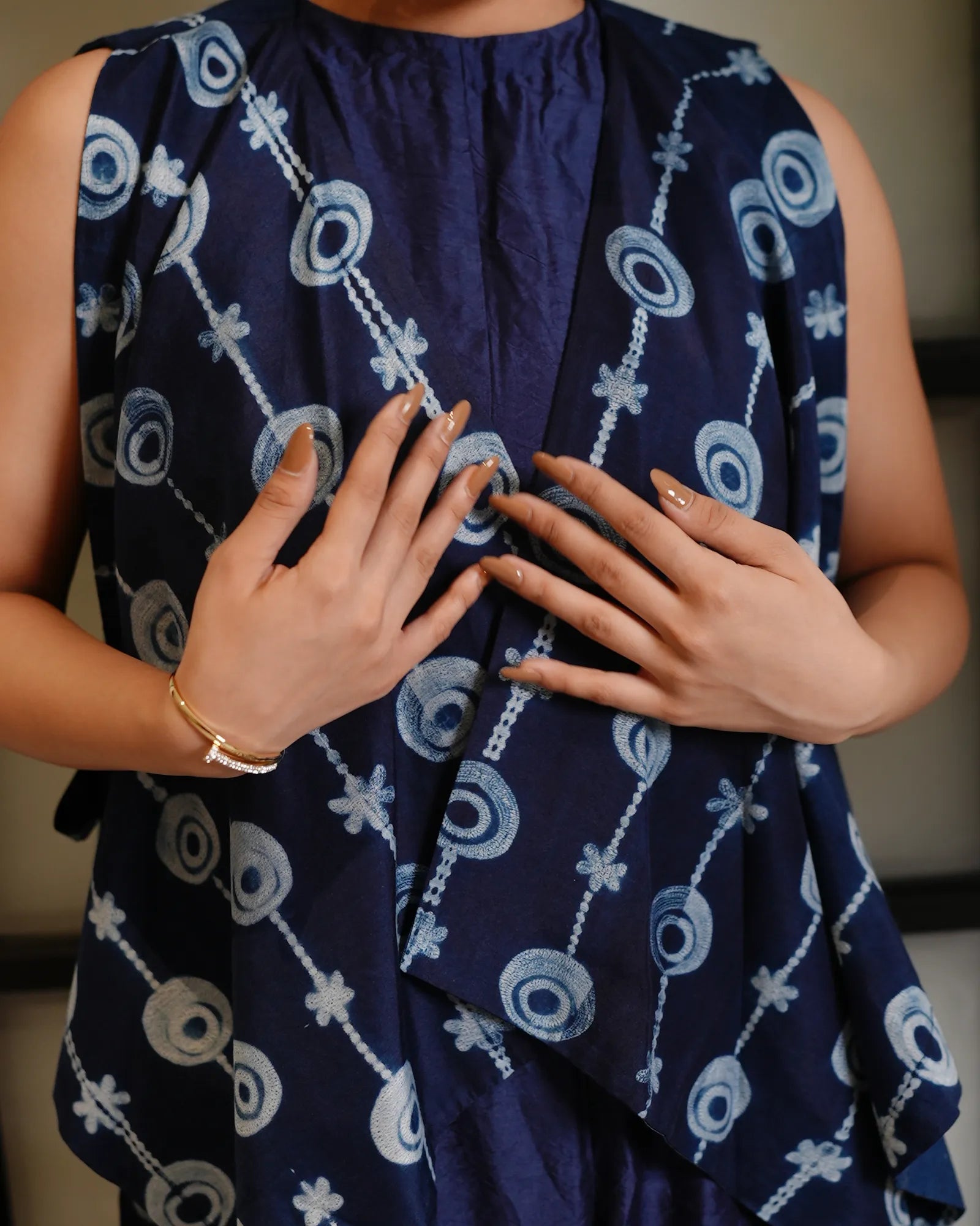 Neel Shibori Jumpsuit Set