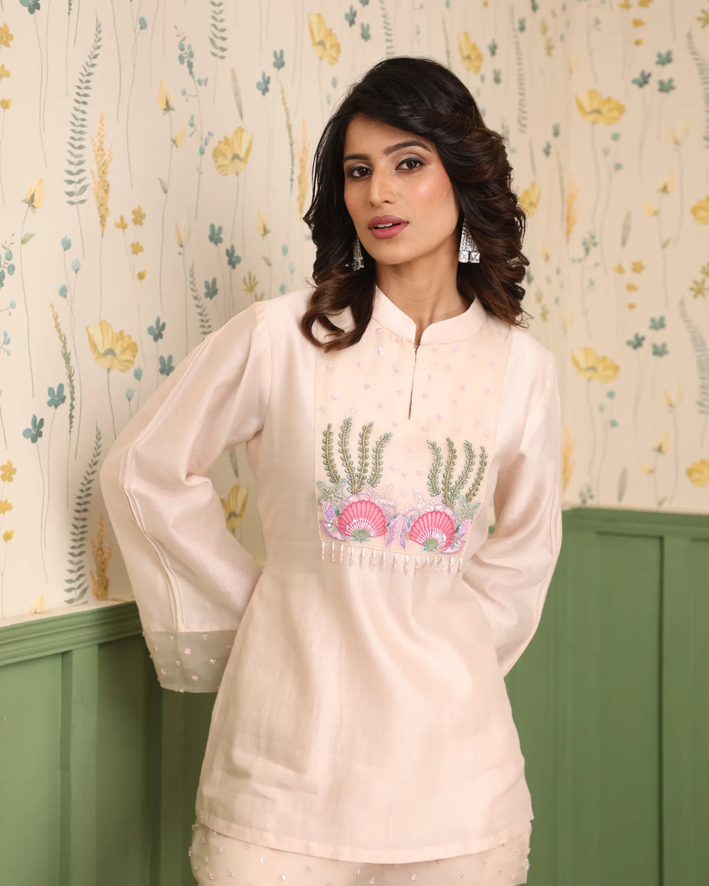 Coral Reef Embroidered Co-ord Set - BloomIt