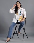 Minimalist Cotton White Shirt - Harneet Kaur