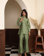 Mandarin Collar Handwork Co-ord Set