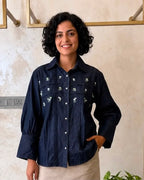Floral Denim Shirt