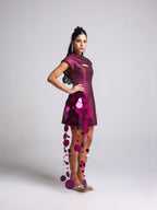 SCENA PINK METALLIC TASSEL DRESS - Fllaë