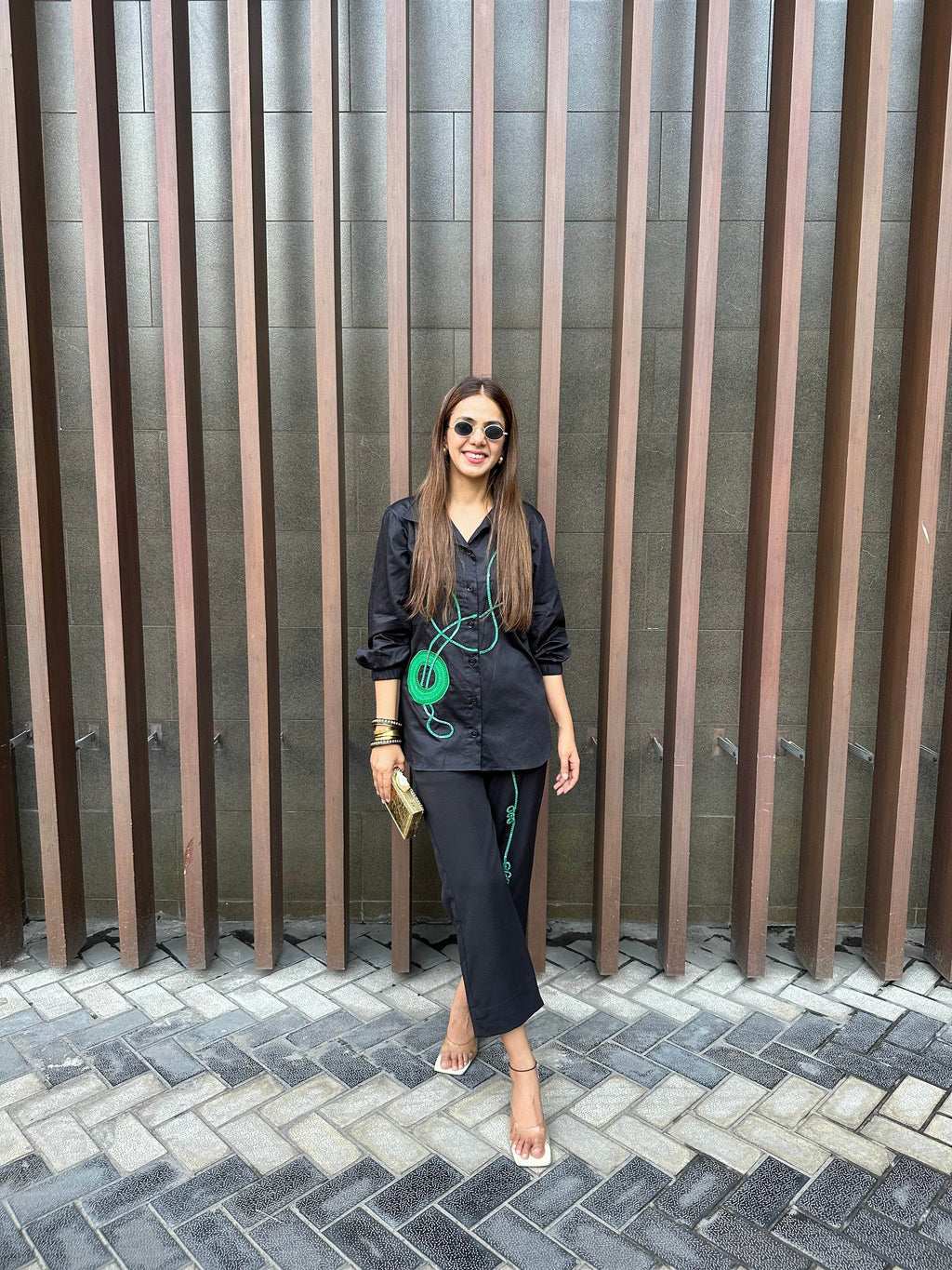 Neon Thread Theory Shirt - Co-ord Set - Puja Agarwal