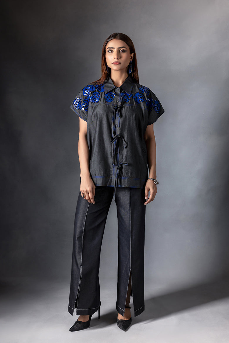 Colex Embellished Kaftan Co-ord Set - Sila Atelier