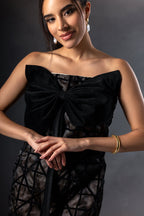 Jade Bow Fitted Dress