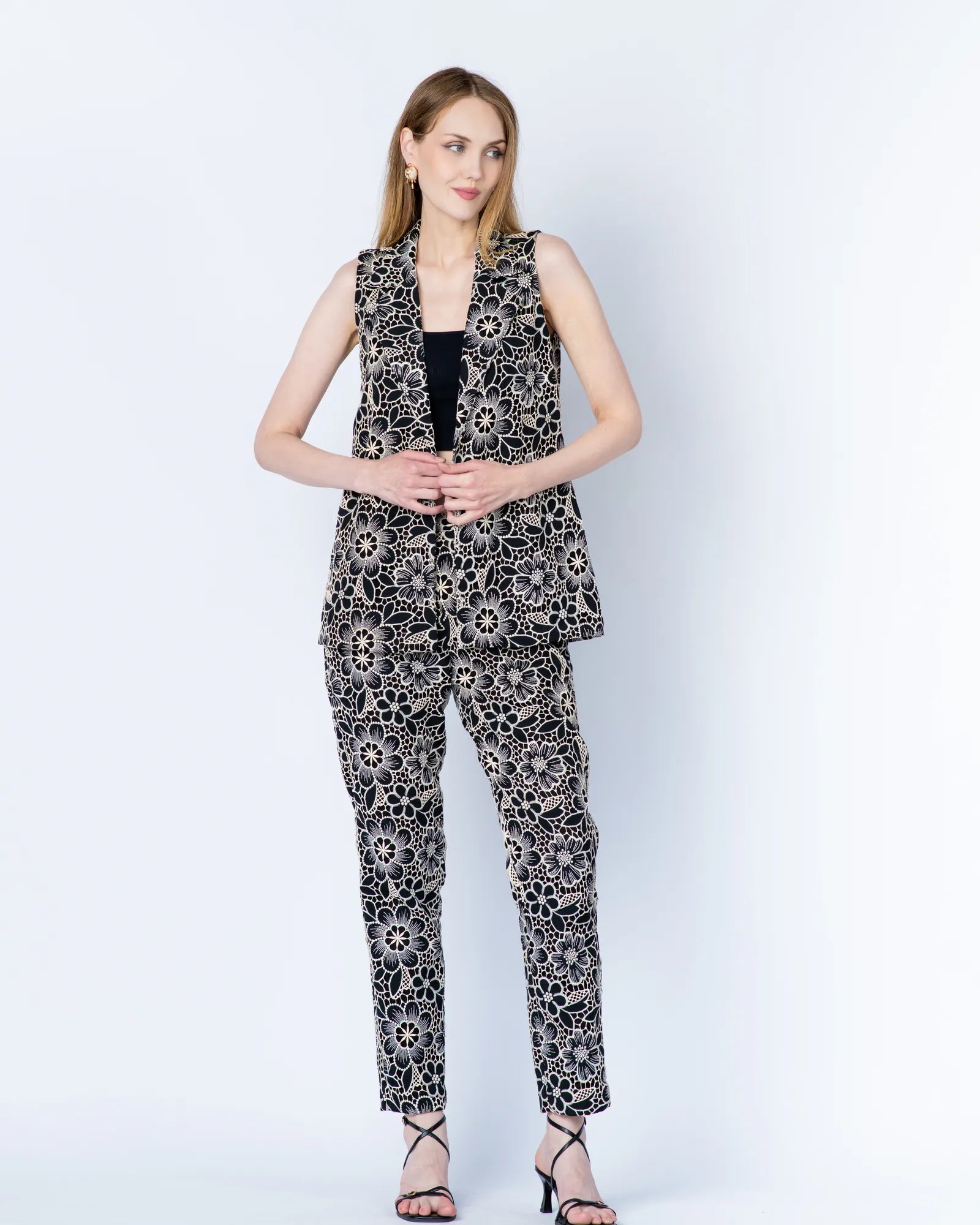 Black Floral 3 Piece Set