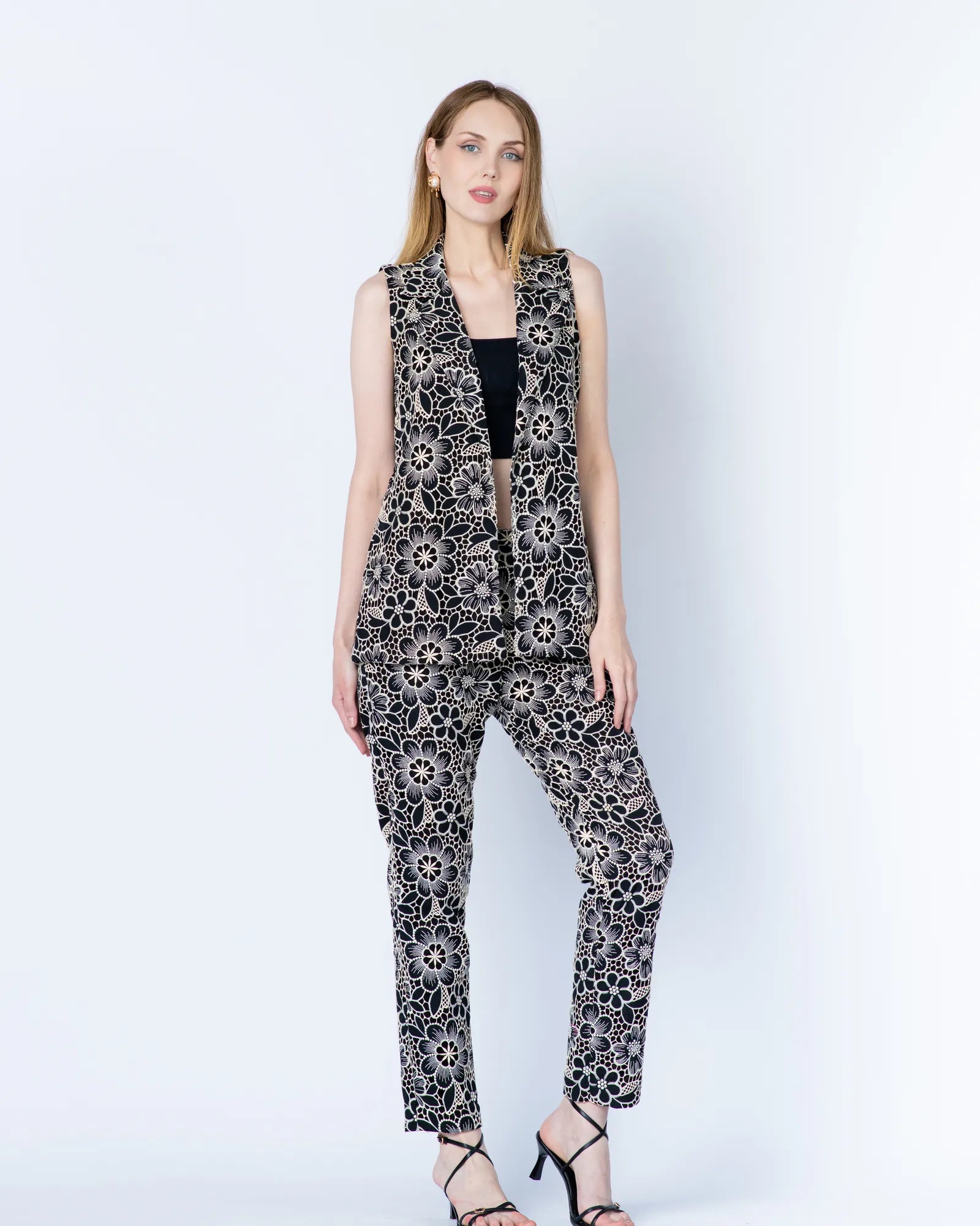 Black Floral 3 Piece Set