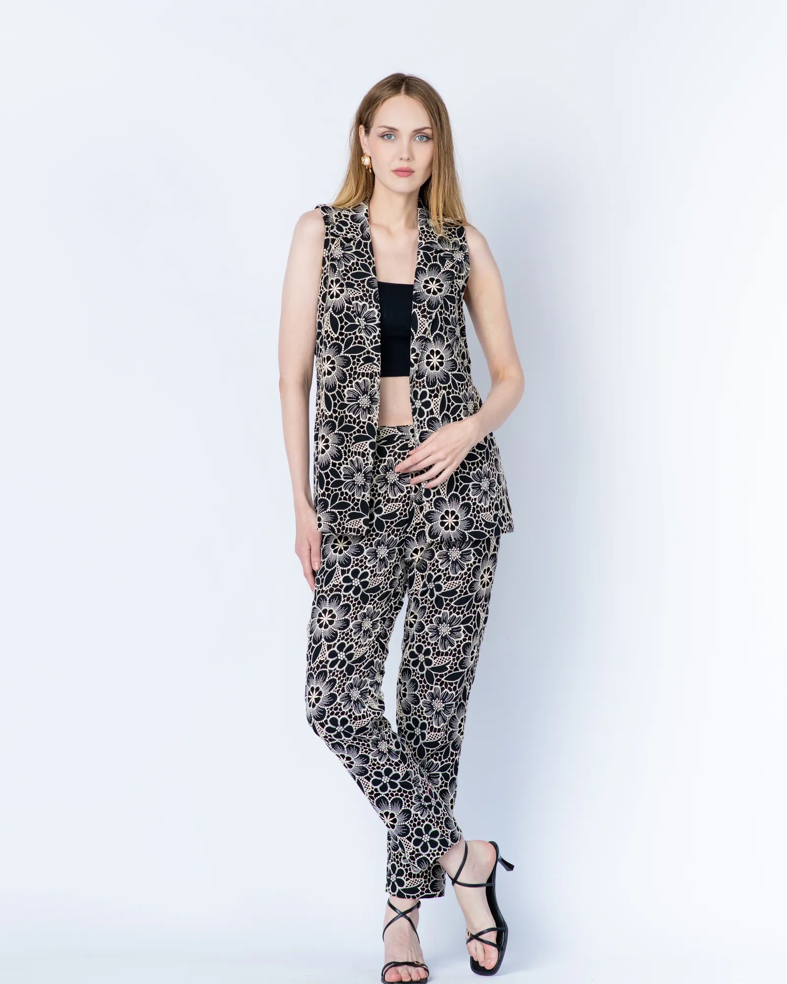 Black Floral 3 Piece Set