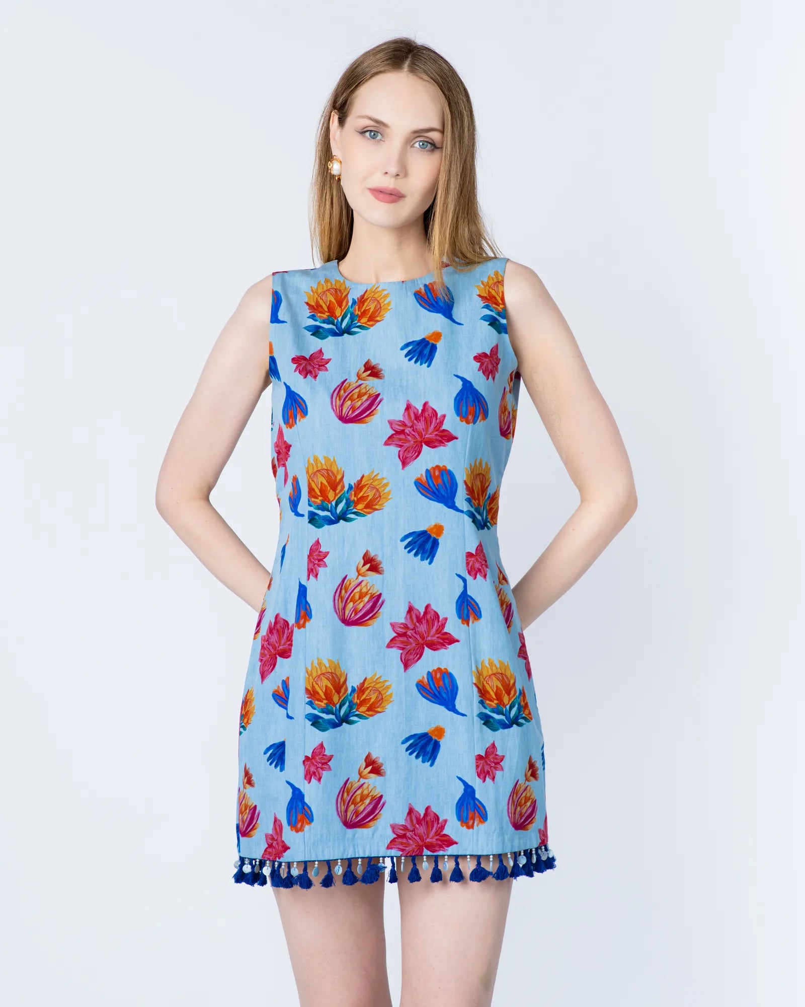 Blue Floral Dress