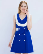 Blue White Dress