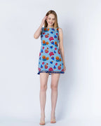 Blue Floral Dress
