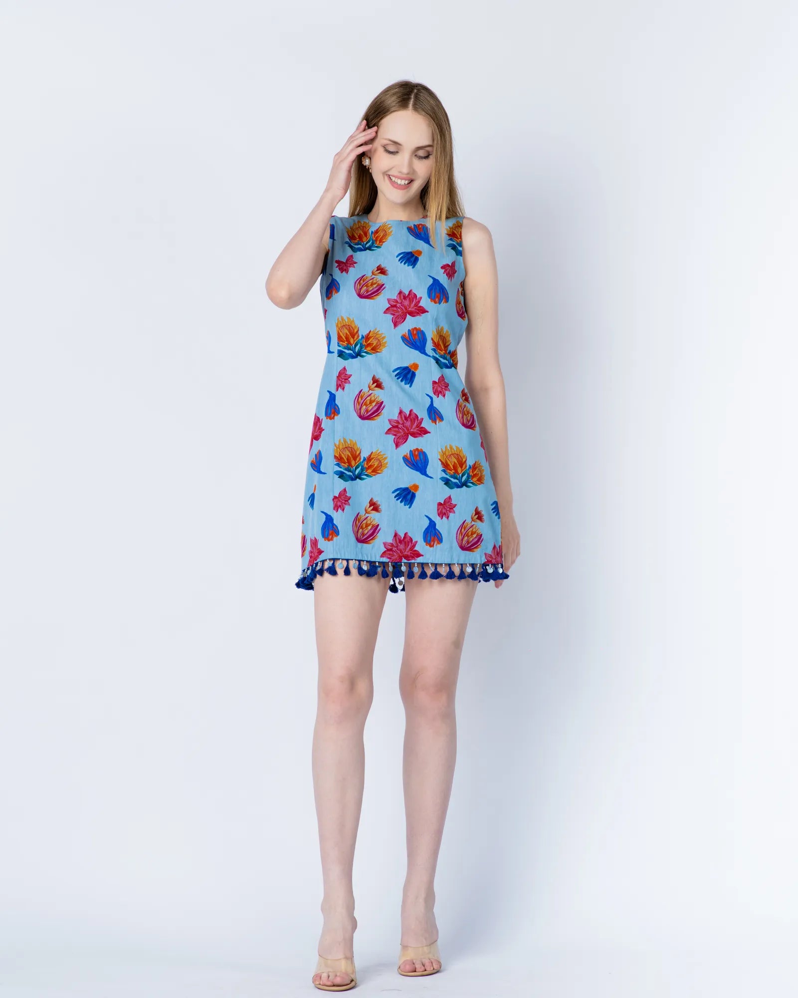 Blue Floral Dress