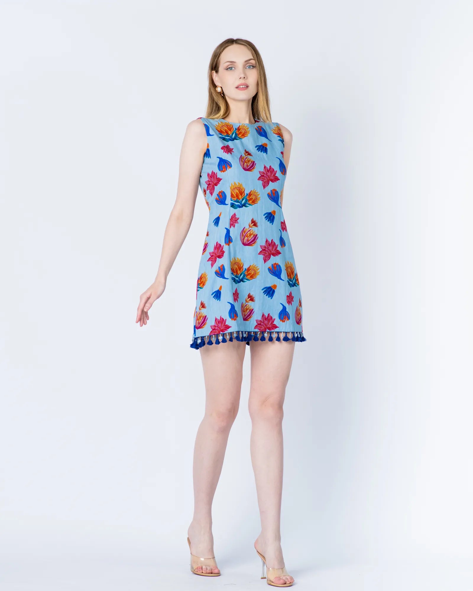 Blue Floral Dress
