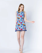 Blue Floral Dress