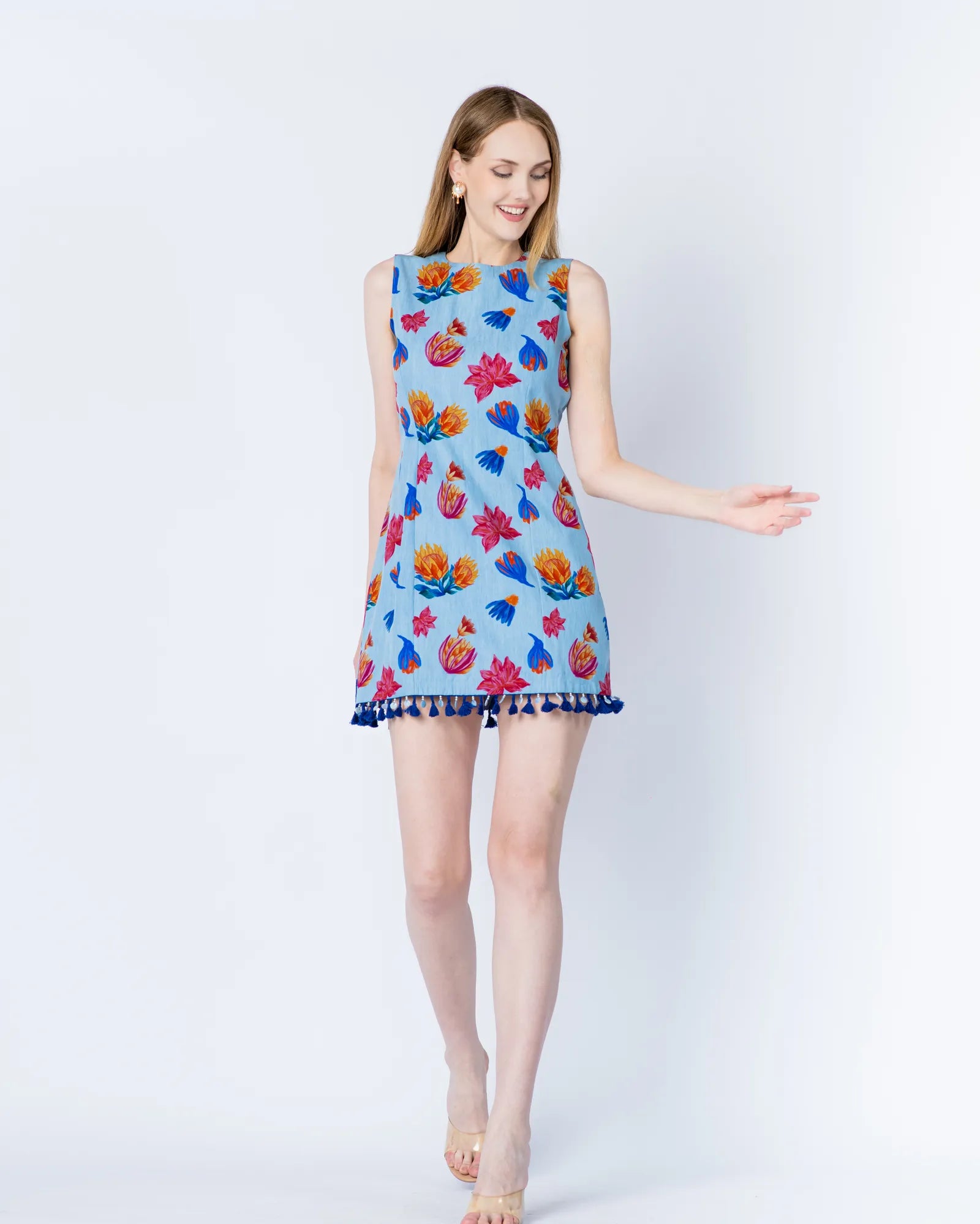 Blue Floral Dress