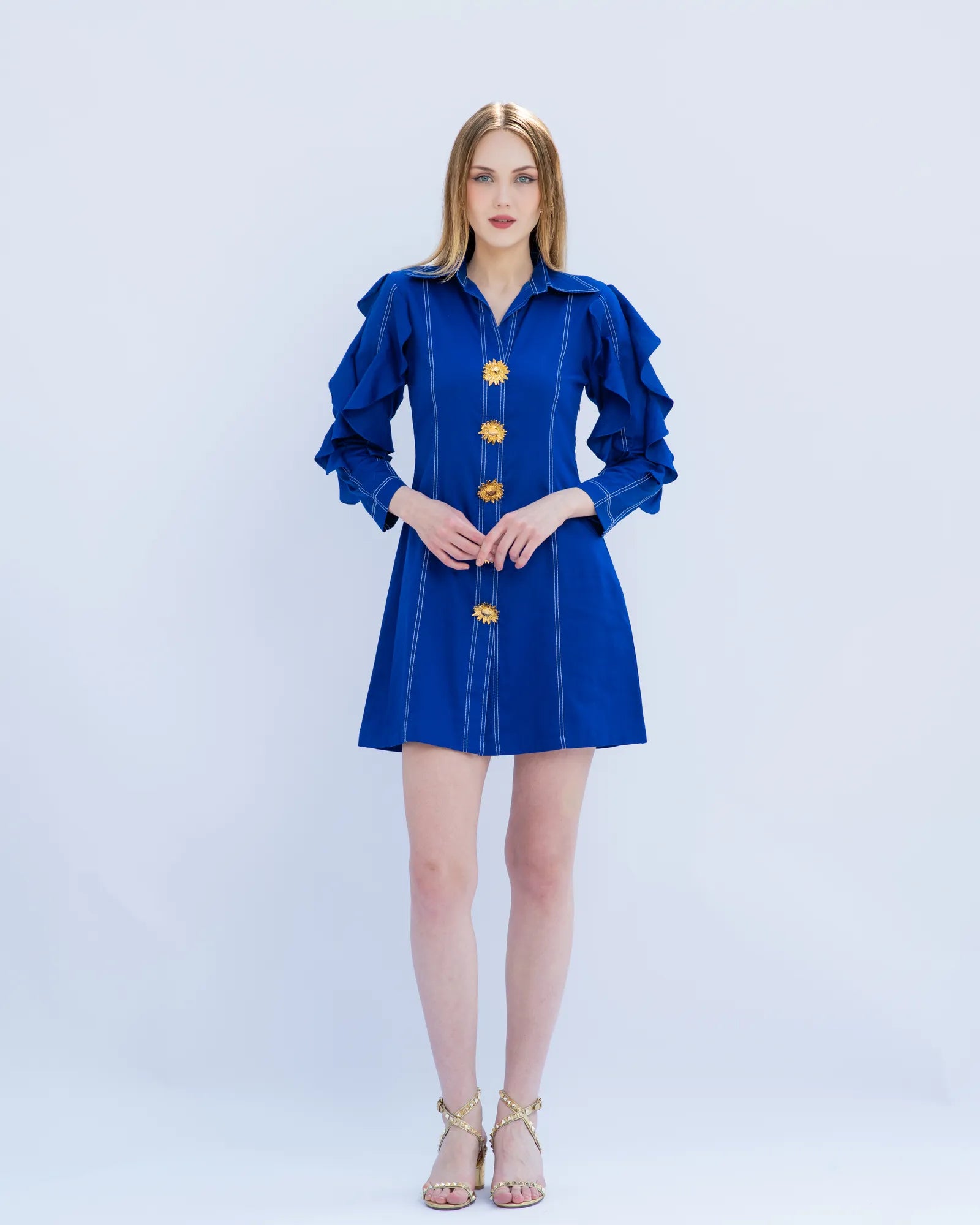 Blue Frill Dress