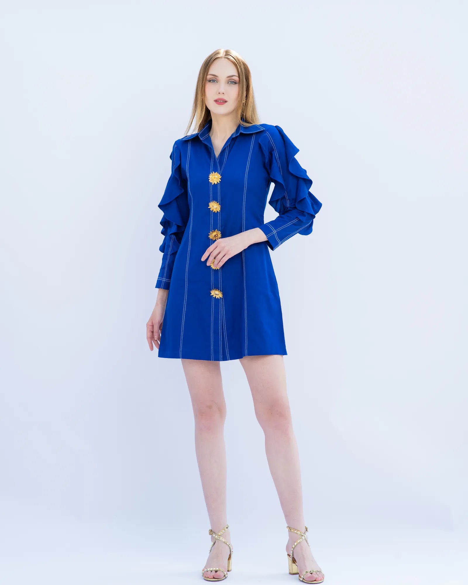 Blue Frill Dress