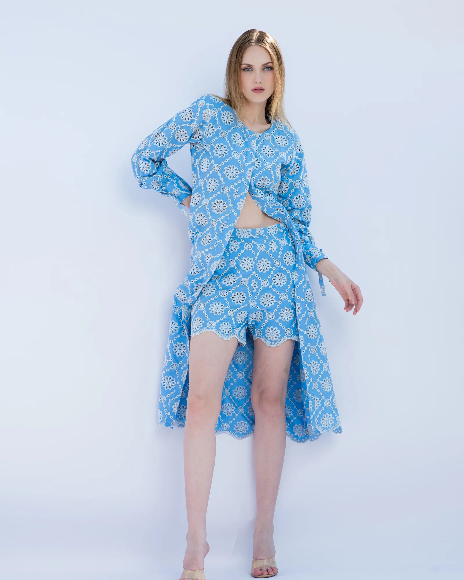 Sky Bloom Co-ord Set