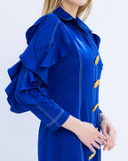 Blue Frill Dress