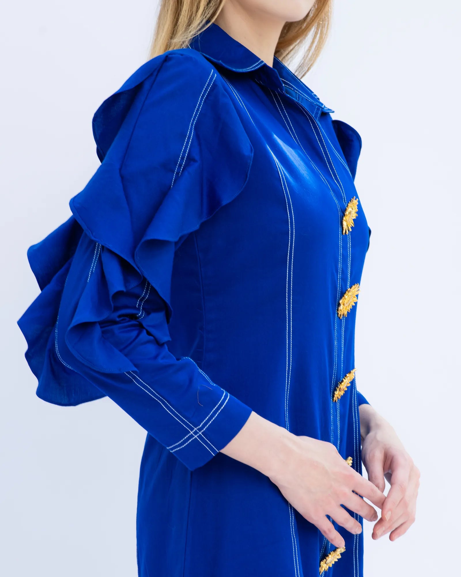 Blue Frill Dress