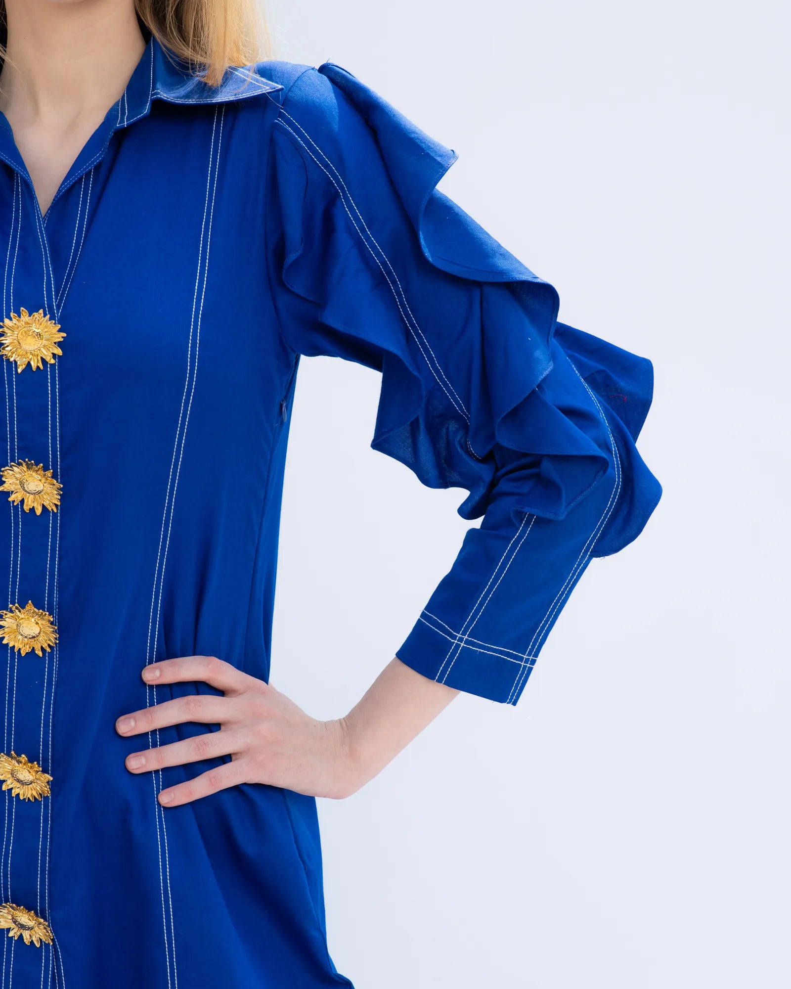 Blue Frill Dress
